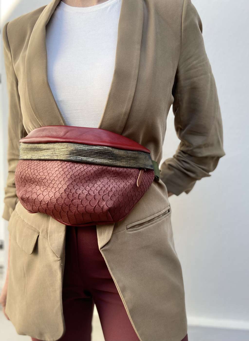Unique handmade leather belt bag – made to stand out